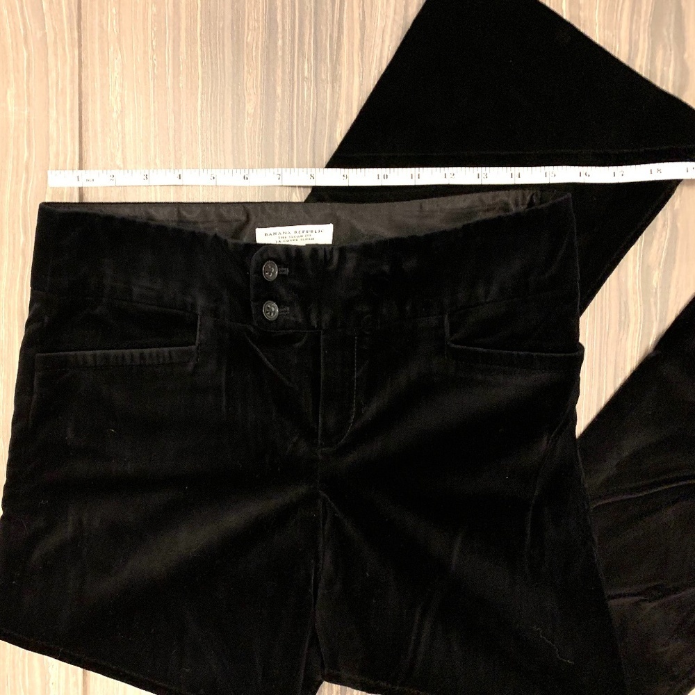 Banana Republic Black Velvet Pants